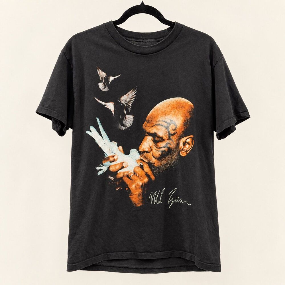 {Mike Tyson Collection} pigeon graphic short-sleeve crewneck t-shirt, M